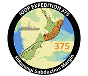 Logo of International Ocean Discovery Program (IODP) Expedition 375.